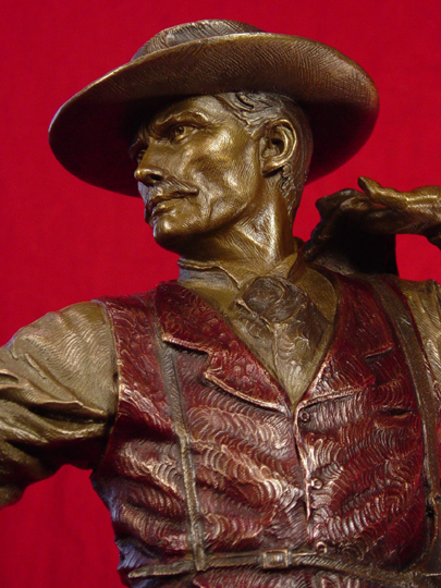 Doc Holliday with Cocked Gun Bronze