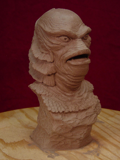 GILLMAN Clay Sculpt by Greg Polutanovich