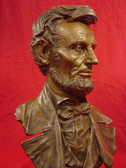 Lincoln Patina Sculpture by Greg Polutanovich