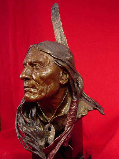 Red Cloud Bronze Sculpture