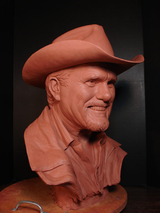 Terry Bradshaw Lifesize Clay Bust by #GregPolutanovich 