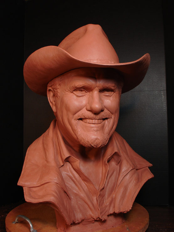 Terry Bradshaw Lifesize Clay Bust by #GregPolutanovich 