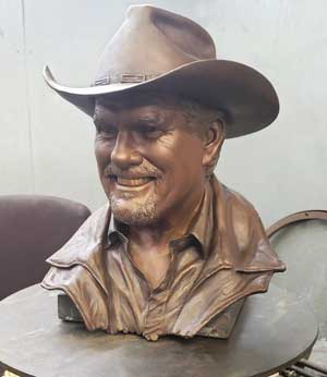 Terry Bradshaw Lifesize Bust Sculpt by #GregPolutanovich