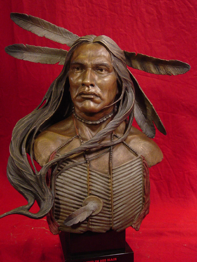 Wind In His Hair Bronze Sculpture