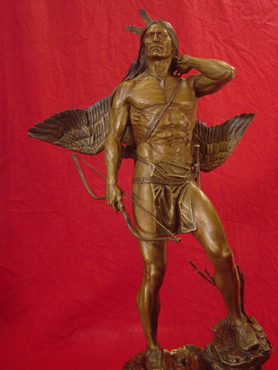 The Archer Bronze Sculpture by Greg Polutanovich