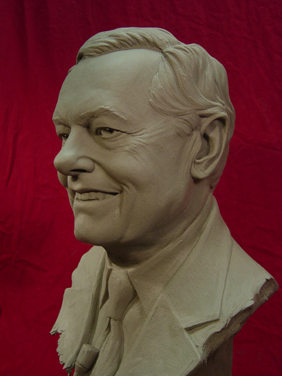 Bob Schieffer Commission Sculpture by Greg Polutanovich