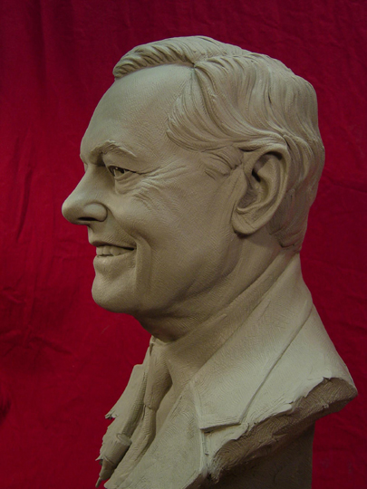 Bob Schieffer Commission Sculpture by Greg Polutanovich