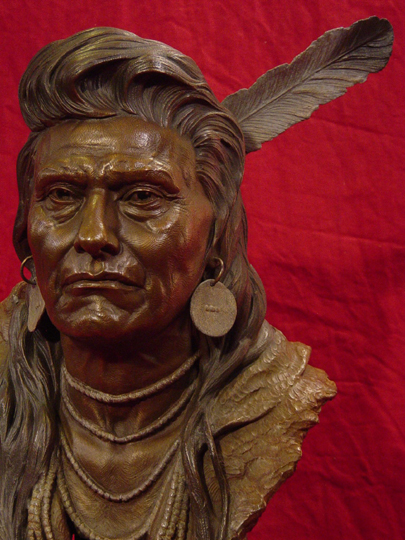 Chief Joseph Bronze Sculpture by Greg Polutanovich