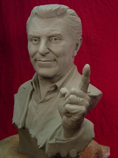 Don Francisco Commission Sculpture by Greg Polutanovich