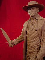 Jim Bowie Clay Sculpture