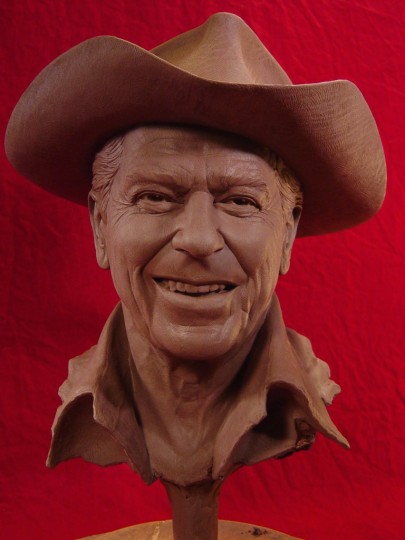 REAGAN COUNTRY Clay Sculpture by Greg Polutanovich