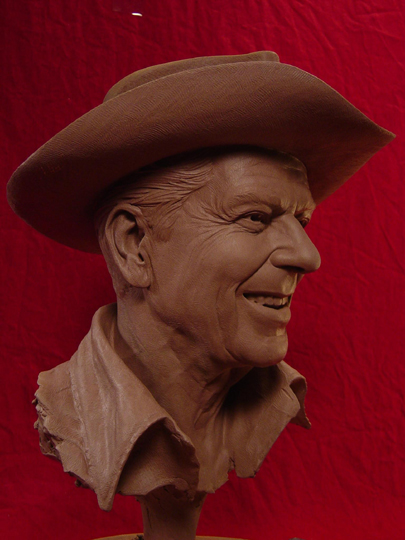 REAGAN COUNTRY Clay Sculpture by Greg Polutanovich