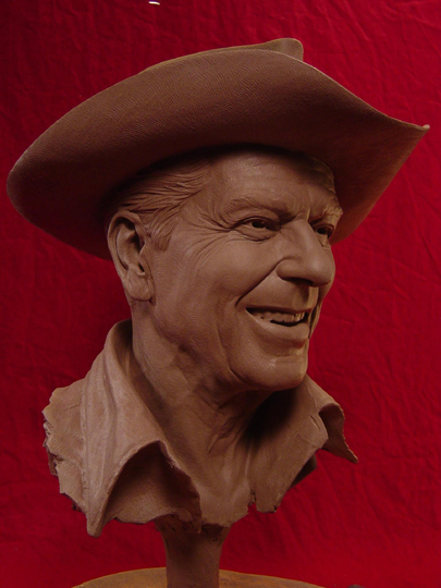 REAGAN COUNTRY Clay Sculpture by Greg Polutanovich