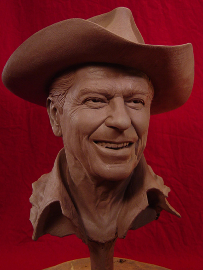 REAGAN COUNTRY Clay Sculpture by Greg Polutanovich