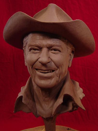 REAGAN COUNTRY Clay Sculpture by Greg Polutanovich