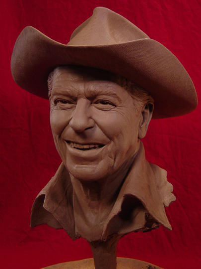 REAGAN COUNTRY Clay Sculpture by Greg Polutanovich