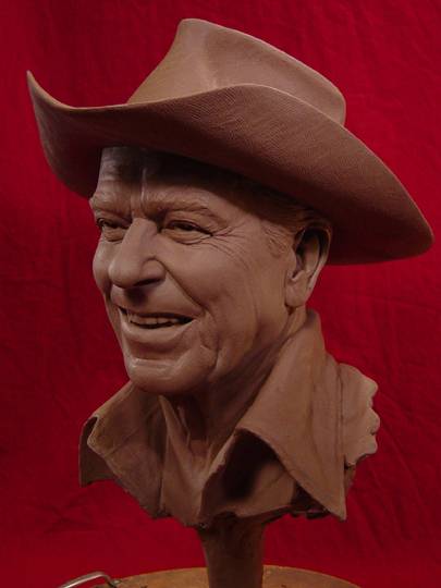 REAGAN COUNTRY Clay Sculpture by Greg Polutanovich