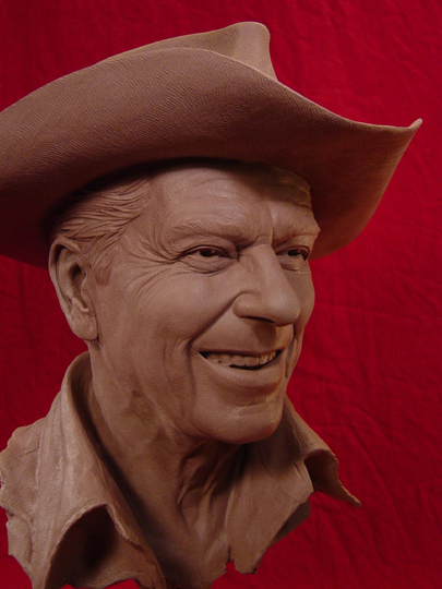 REAGAN COUNTRY Clay Sculpture by Greg Polutanovich