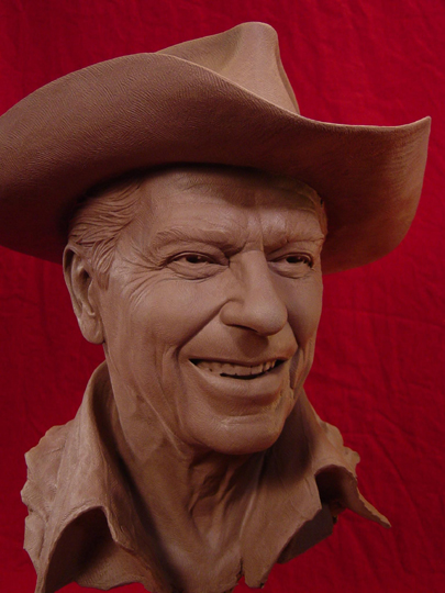 REAGAN COUNTRY Clay Sculpture by Greg Polutanovich