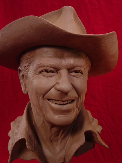 REAGAN COUNTRY Clay Sculpture by Greg Polutanovich