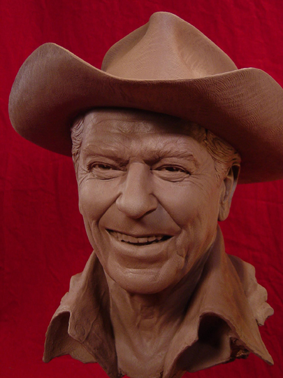 REAGAN COUNTRY Clay Sculpture by Greg Polutanovich