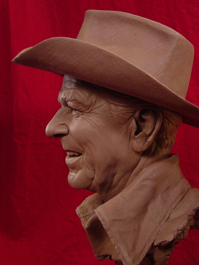 REAGAN COUNTRY Clay Sculpture by Greg Polutanovich