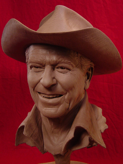 REAGAN COUNTRY Clay Sculpture by Greg Polutanovich