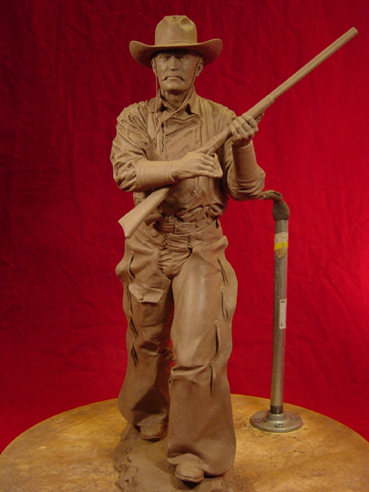 Tom Horn Clay Sculpture
