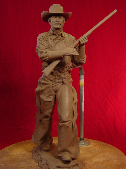 Tom Horn Clay Sculpture