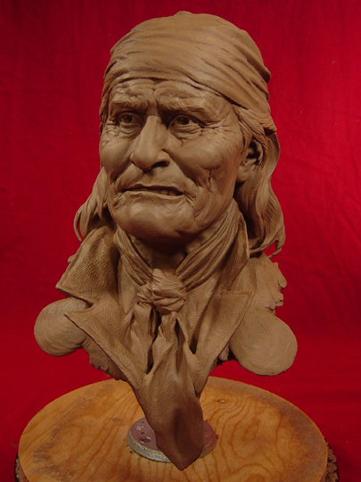 GERONIMO Clay Bust