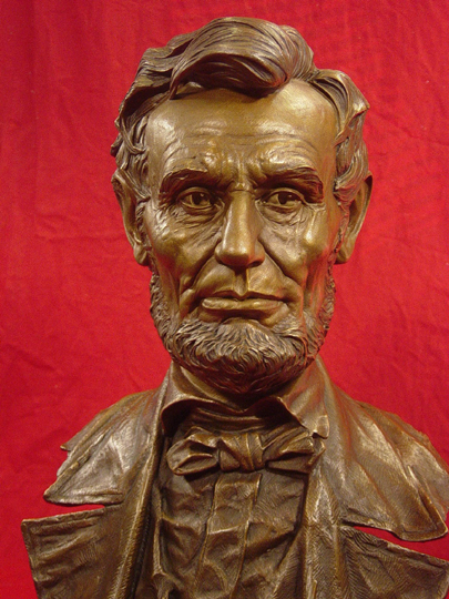 Lincoln Patina Sculpture by Greg Polutanovich