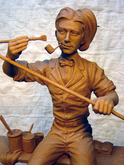 The Billboard Painter Clay Sculpture by Greg Polutanovich