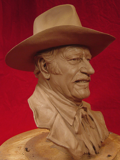 SHOOTIST Clay Sculpture by Greg Polutanovich