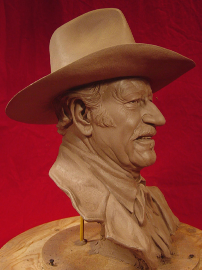 SHOOTIST Clay Sculpture by Greg Polutanovich