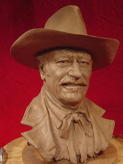 SHOOTIST Clay Sculpture by Greg Polutanovich