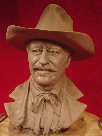 SHOOTIST Clay Sculpture by Greg Polutanovich