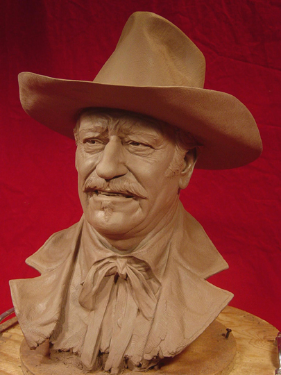 SHOOTIST Clay Sculpture by Greg Polutanovich