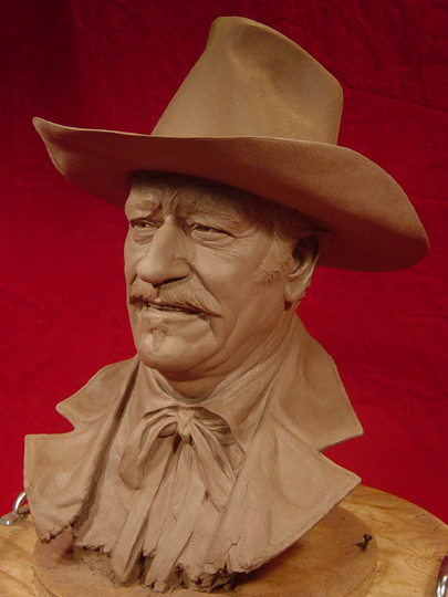 SHOOTIST Clay Sculpture by Greg Polutanovich