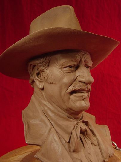 SHOOTIST Clay Sculpture by Greg Polutanovich