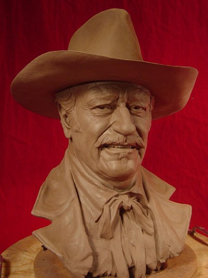 SHOOTIST Clay Sculpture by Greg Polutanovich