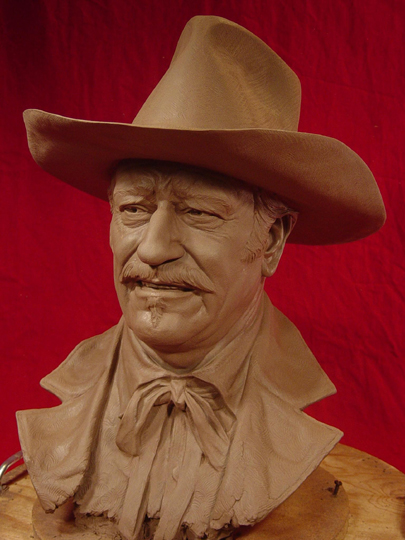 SHOOTIST Clay Sculpture by Greg Polutanovich