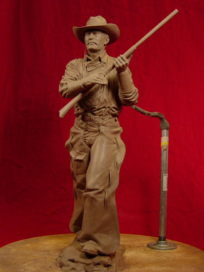 Tom Horn Clay Sculpture