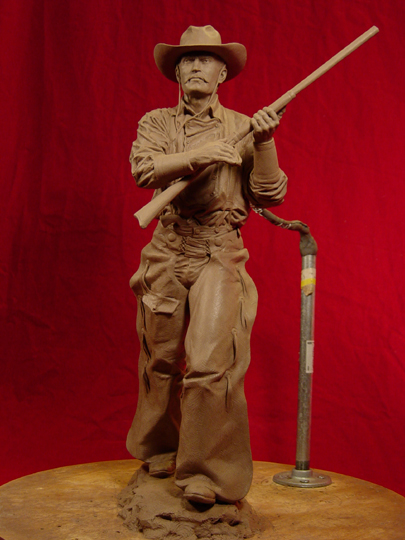 Tom Horn Clay Sculpture