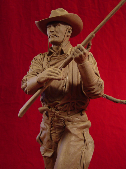 Tom Horn Clay Sculpture