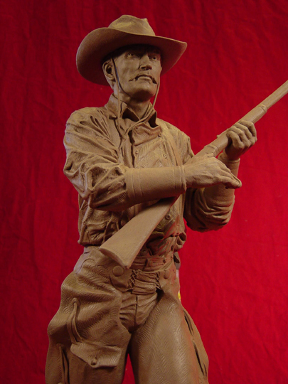 Tom Horn Clay Sculpture