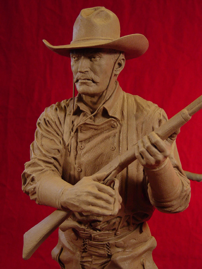 Tom Horn Clay Sculpture