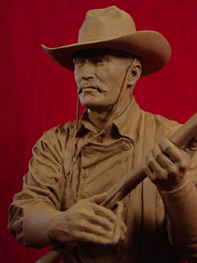 Tom Horn Clay Sculpture