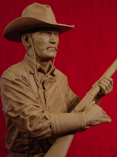 Tom Horn Clay Sculpture