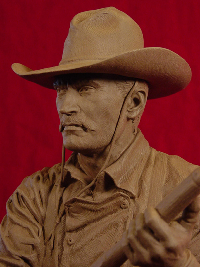 Tom Horn Clay Sculpture