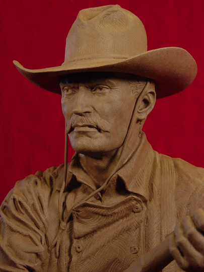 Tom Horn Clay Sculpture